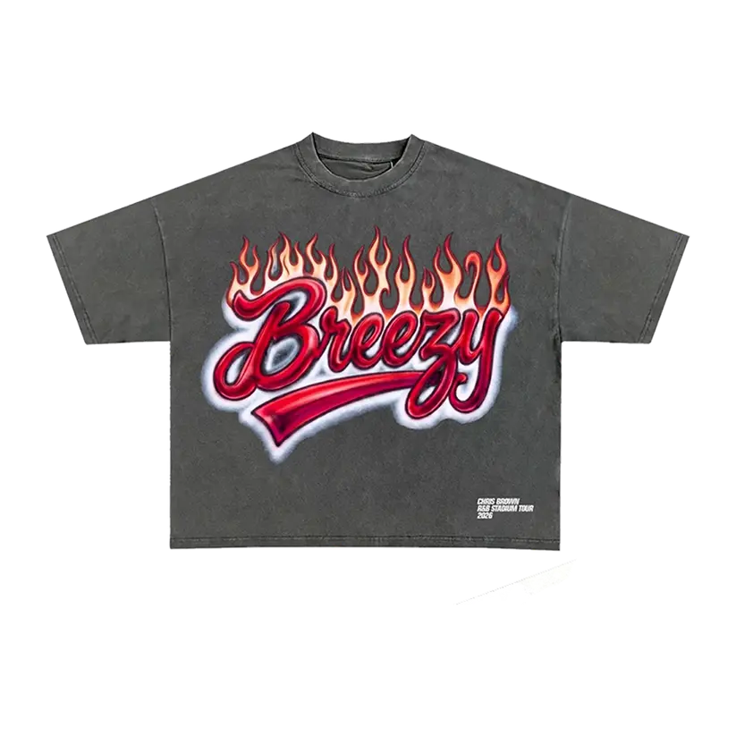Breezy R&B Tour Vintage Charcoal Tee