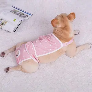 Cotton Suspender Dog Diapers for Small and Medium Dogs, Reusable Sanitary Heat Panties, Adjustable and Leak Proof for Daily Wear