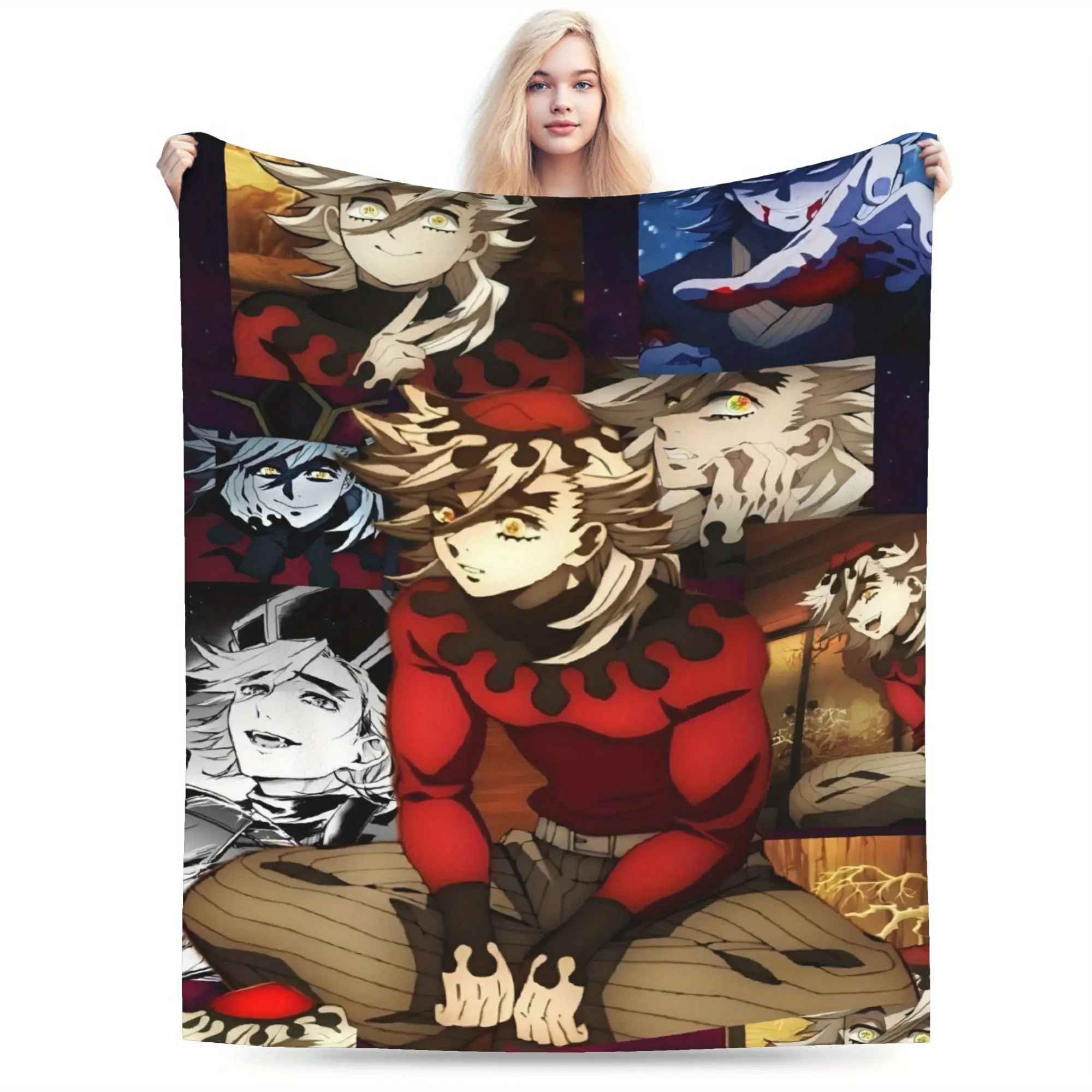 Douma Themed Printed Flannel Throw Blanket, Soft Blanket Throw, All-Season Comfortable Textile, Ideal for Home and Sofa Use, Festive Gift Option, Throw Blankets