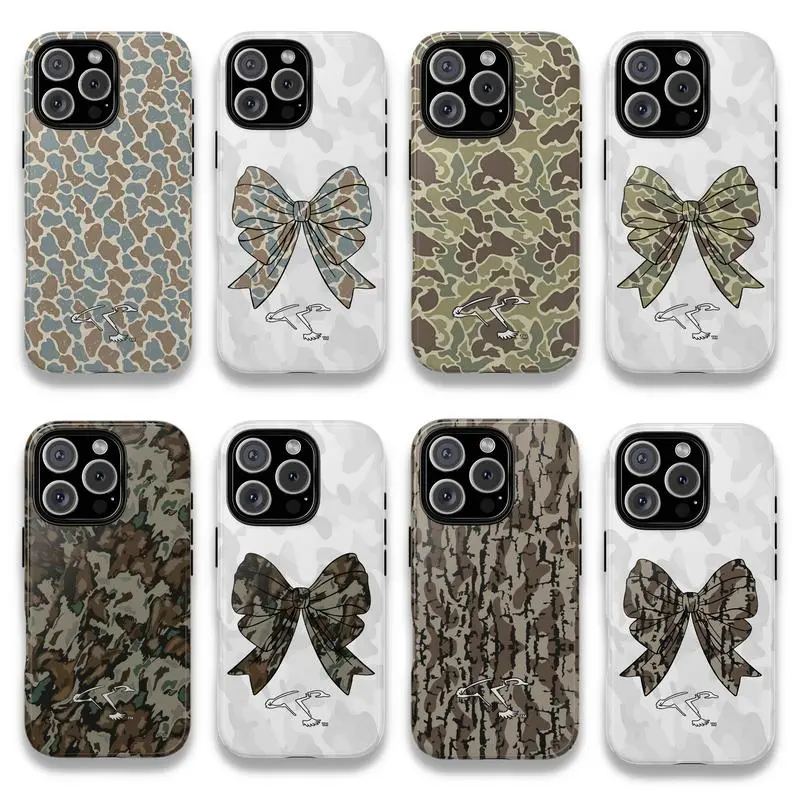 Patterned Camouflage iPhone Case - Comfortable, Slim Fit, Lightweight, Easy Install, Easy-Remove, Bendable, Precise Cuts, Polycarbonate-TPU Functional & Trendy Accessory for iPhone 16/15/14 Pro/14/13/12/11/X Pro Max Mini Plus, 2025 Streetwear Hunting Gift