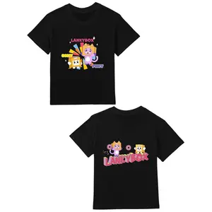 Lankybox Teen's T-Shirts Round Neck Short Sleeve Shirts Gifts For Boys & Girls Spring & Summer Gifts For Anime Fans