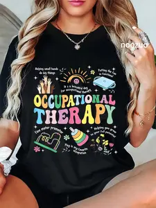100% Cotton Retro Groovy Occupational Therapy OT Therapist Assistant OTA T-Shirt