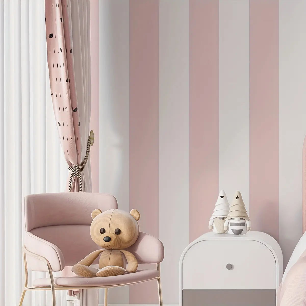 Striped Print Wall Sticker, Self-Adhesive Peelable Wallpaper, Decorative Wallpaper, Home Decor for Kitchen Bathroom Bedroom Living Room Cabinets Closets Stairs Doors, Kitchen Wallpaper Peel And Stick, Interior Walls