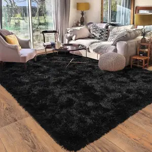 Large Soft Shaggy Modern Area Rug 9x12 Microfiber Memory Foam Non-Slip Plush Fluffy Carpet for Living Room Bedroom Kids Room Home Decor Aesthetic