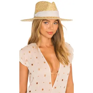Nikki Beach Milana Hat in Natural & White