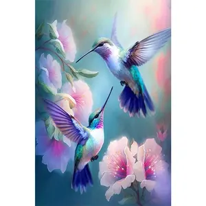 1PCS Hummingbird Diamond Painting Kit DIY Crystal Rhinestone Embroidery for Home Wall Decor Art Craft Gif