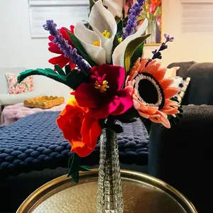 Colorful Large Bouquet Featuring Vibrant Roses Lilies & Sunflowers