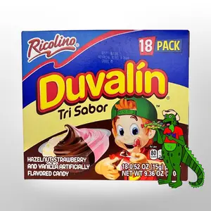 Ricolino Duvalin Trisbor Hazelnut Strawberry Vanilla Soft Candy