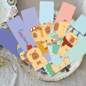 30pcs Capybara Capybara Bookmarks Non-repetitive Series Simple Handbook Literary Creative Paper Bookmarks Small Cards Book Decoration Cards Reading Marking Cards Book Accessories