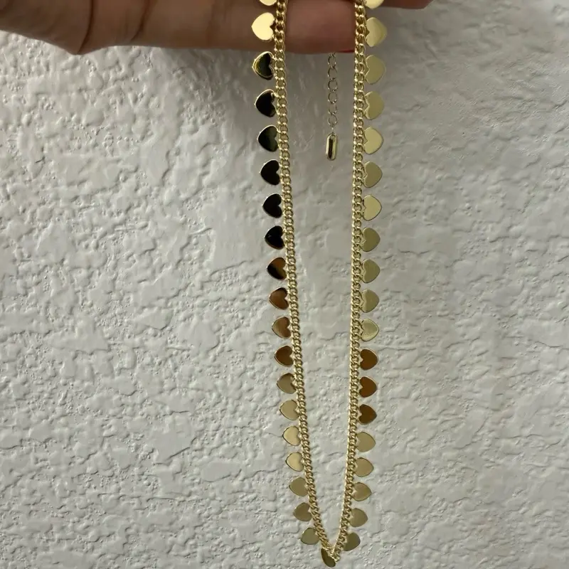 Heart dangly necklace