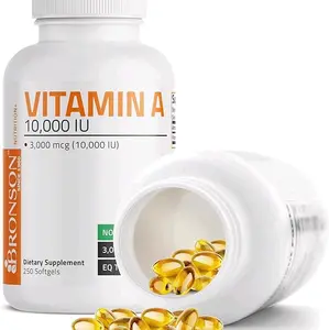 Vitamin A 10,000 IU Premium Non-GMO Formula Supports Healthy Vision & Immune System and Healthy Growth  250  Edible Healthcare Supplement Fitness Dietary Diet