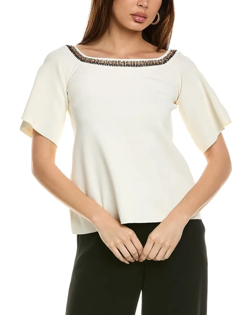 Stella McCartney Embroidered Compact Knit Top