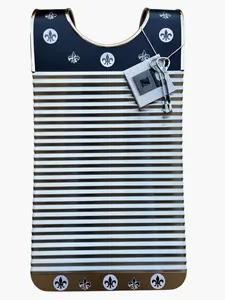 Handmade Black & Gold Fleur De Lis Zydeco Washboard Rubboard