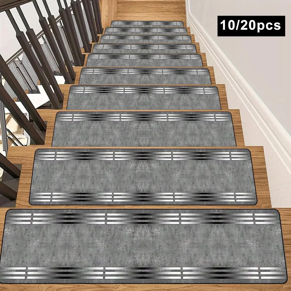 Stair Mat, 10pcs/set Non-slip Stair Treads, Washable Stair Rug, Durable Stair Carpet, Household Textiles for Home, Office, Hotel, Home Decorative Rug