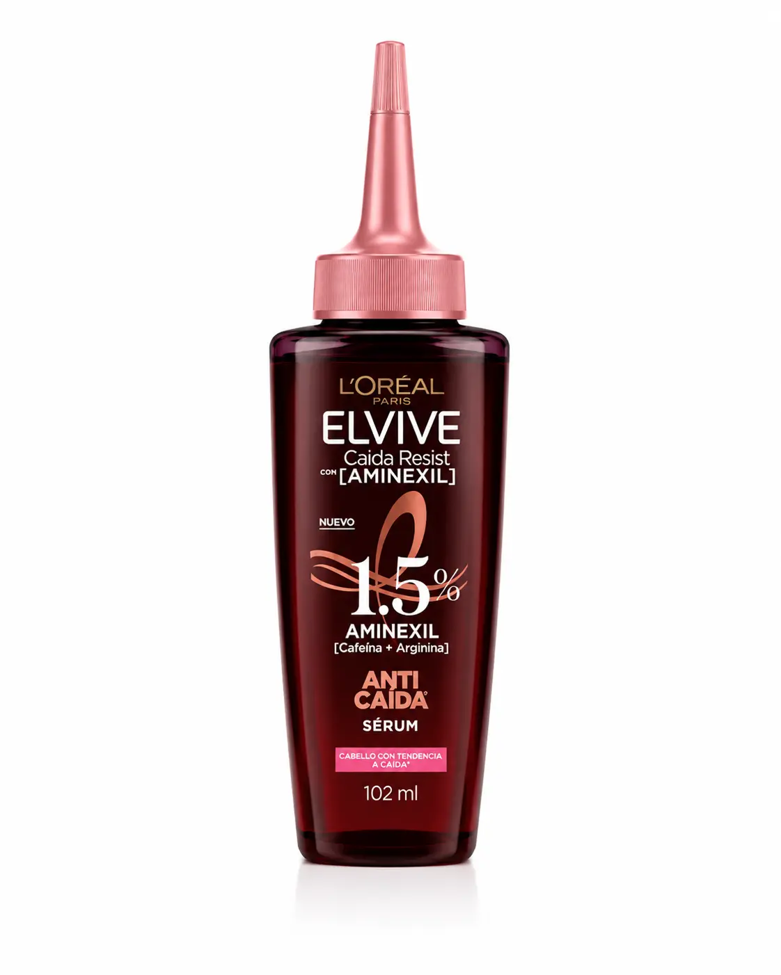 L'Oréal Elvive Aminexil Anti Caida Hair Fall Serum  | Hair Strengthening Treatment | Scalp & Root Care | Helps Reduce Hair Fall & Strengthen Weak, Fragile Hair 102ml (SUERO CAPILAR)