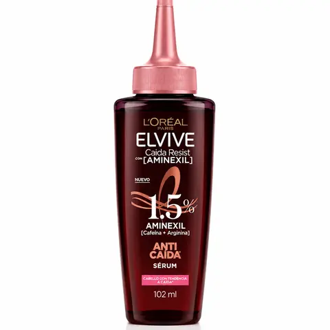 L'Oréal Elvive Aminexil Anti Caida Hair Fall Serum  | Hair Strengthening Treatment | Scalp & Root Care | Helps Reduce Hair Fall & Strengthen Weak, Fragile Hair 102ml (SUERO CAPILAR)