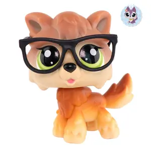 diylpshome miniature wolf ferret husky deer dog custom pet figure cat and dog kids gift
