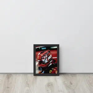 Charles Leclerc F1 Wall Art – Framed Poster– Gift for racing fans