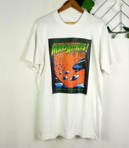 Vintage Mars Attacks movie REPRINT Unisex Shirt Hoodie Sweatshirt