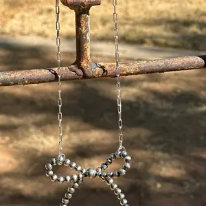 Navajo Pearl Large Bow Necklace