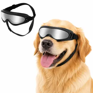 Pet Goggles for Dogs & Cats – Windproof UV Protection Sunglasses, Adjustable Strap for Small to Large Pets, Anti-Dust Eye Protection for Outdoor Riding, Driving, Hiking, Swimming, Lightweight Sport Glasses for Active Pets