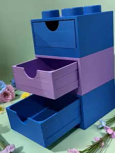 Mini Building Block For Storage (Square with Drawer.)