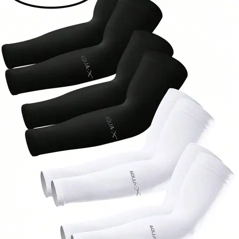 4 Pairs/1 Pair Fashion Sun Protection Arm Sleeves, Cooling Arm Covers, Cooling Protective Sleeves, Unisex Summer UV Protection, Ideal for Outdoor Driving, Fishing, Golf, Cycling, Running