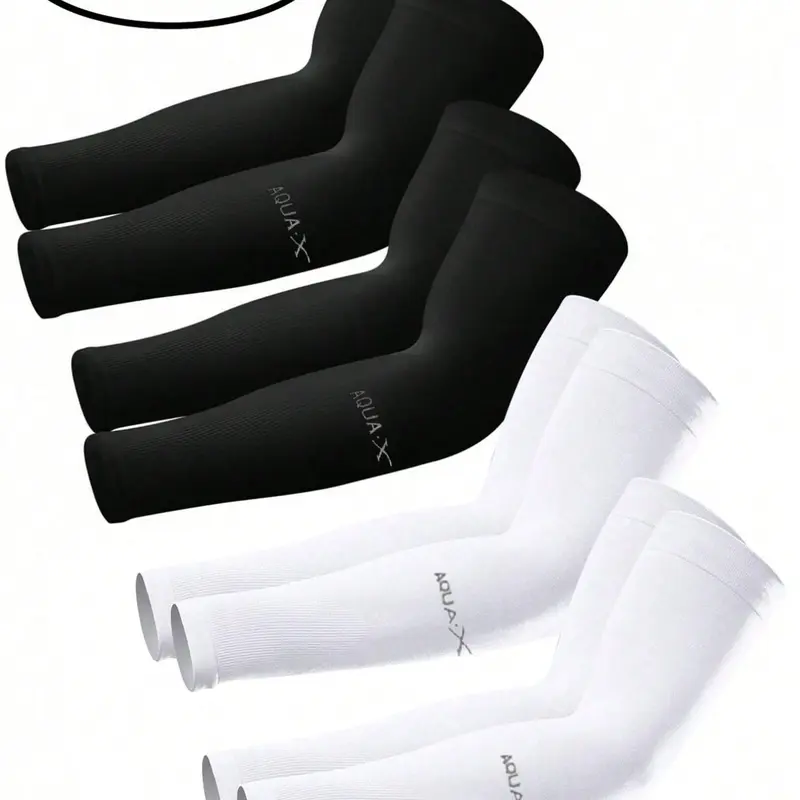 4 Pairs/1 Pair Fashion Sun Protection Arm Sleeves, Cooling Arm Covers, Cooling Protective Sleeves, Unisex Summer UV Protection, Ideal for Outdoor Driving, Fishing, Golf, Cycling, Running