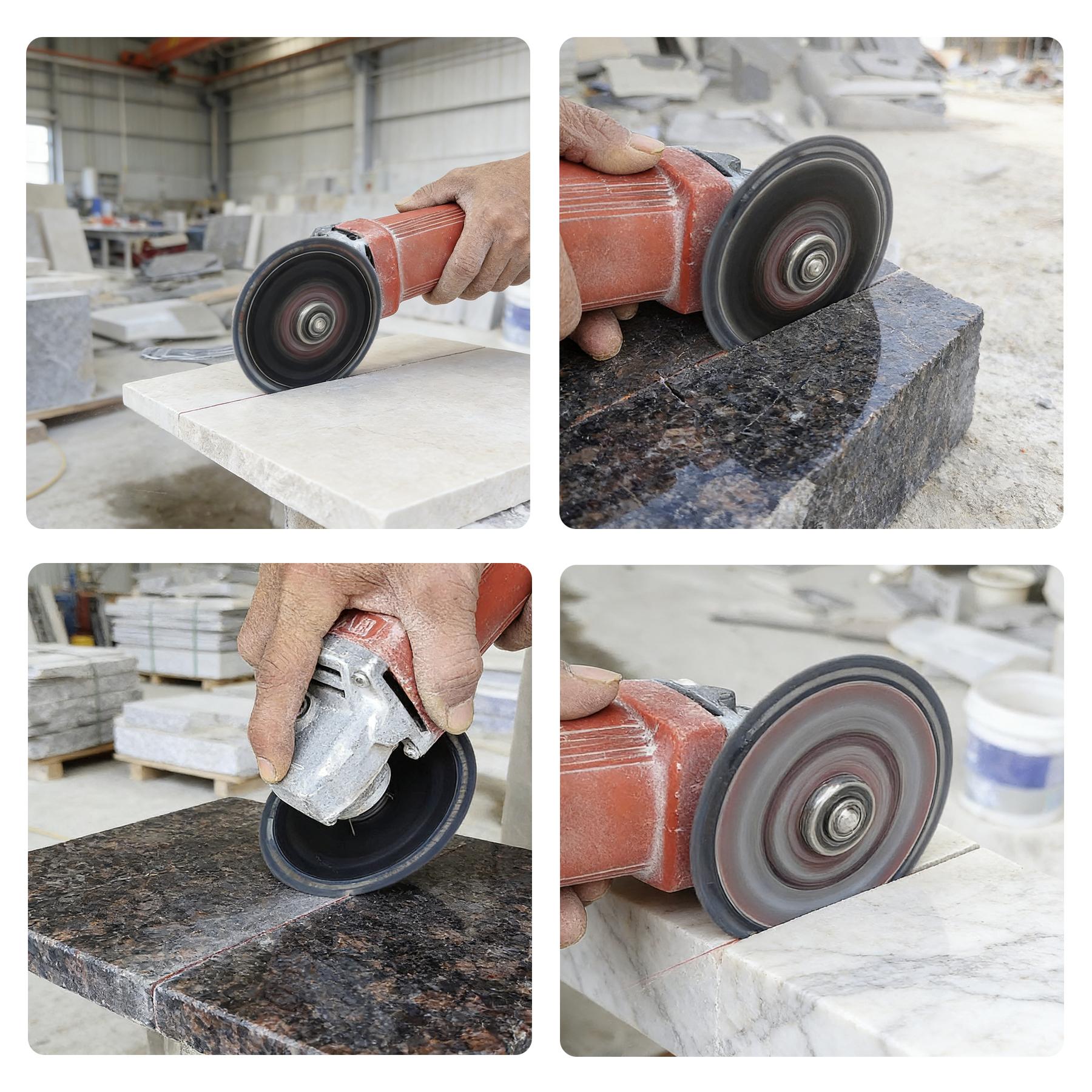 100mm diamond cutting blade for rock slabs granite marble concrete ceramic tile cutting chamfering edge trimming flat grinding sharp durable emery grinding wheel for stone masonry tile saw accessories