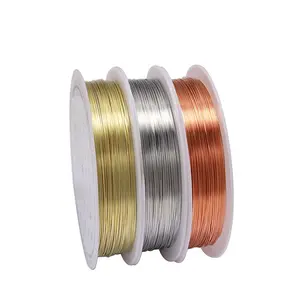 [1 Roll Premium Copper Jewelry Wire] 1 Roll Premium Copper Jewelry Wire in Assorted Sizes (0.2mm) - Ideal for DIY Cloisonne, Floral Crafts & Handmade Coils - Durable & Versatile, DIY Jewelry Making|Smooth Texture|Premium Crafting Material