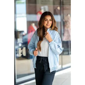 Chambray Bomber Jacket