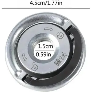 Angle Grinding Tool Flange Nut, (2 PCS)1 Count 5/8 M14 Thread Angle Grinder Flange Nut, Angle Grinding Tool Flange Locking Nut, Portable Locking Plate Chuck Angle Grinder, Quick Clamping Nut (2PC)