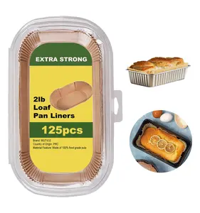 Loaf Pan Liners, 125Pcs Non-Stick Bread Pan Liners, Loaf Pan Parchment Liners, Paper Loaf Pans for Baking, 9x5 parchment paper