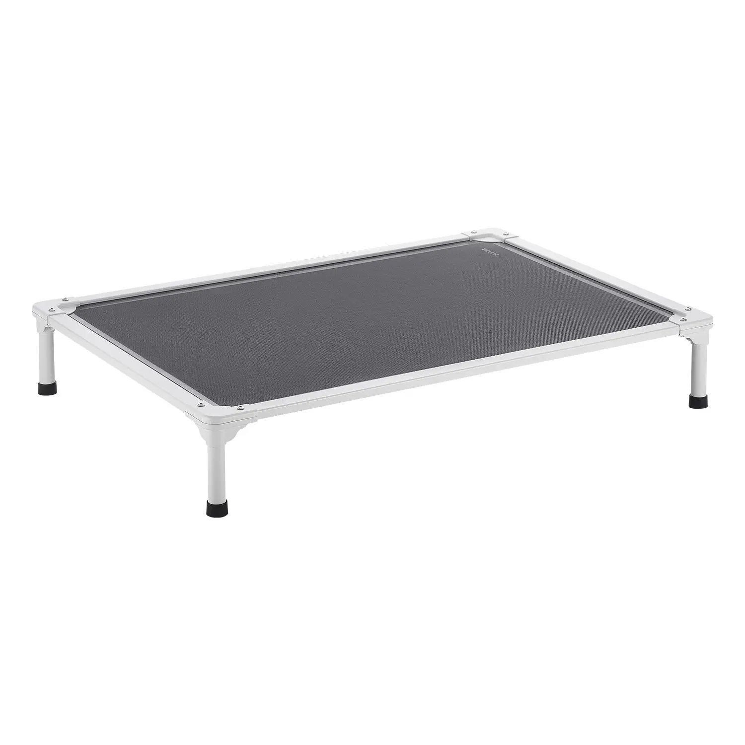 VEVOR Elevated Dog Bed for Large Dogs,  Portable Raised Dog Cot with Aluminum Tube Metal Frame and Breathable Textilene Mesh, Indoor & Outdoor Pet Cooling Raised Hammock Bed, L, Gray