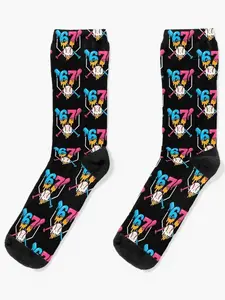 Six Seven Baseball Ice Cream Drip Cool 67 Gen Alpha Slang Socks