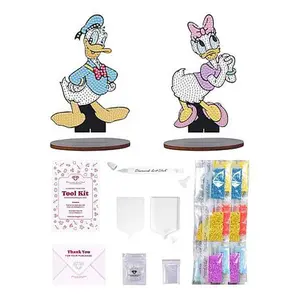 Crafts & Sewing Diamond Art Club Disney Donald and Daisy Sparkle Pal Kit