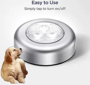 Pet Mini LED Night Light, Battery Powered Touch Pet Night Light Stick Touch Touch Light Stick Closet Push Light, Self Adhesive Push Light LED Battery Powered Night Light, Pet
