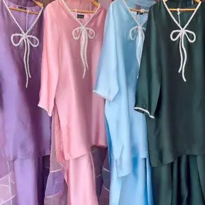 DESIGNER WEAR EXCLUSIVE FARSI SALWAR SUIT IN FOUR BEAUTIFUL COLOUR IN BEADS WORK TOP AND SALWAR WITH ORGANZA DUPATTA