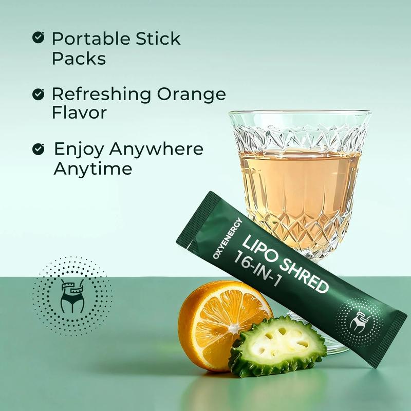 OXYENERGY 16-in-1 Nutrition Mix | White Mulberry, Chromium, Inulin, Flaxseed Fiber | 7/30 Packets