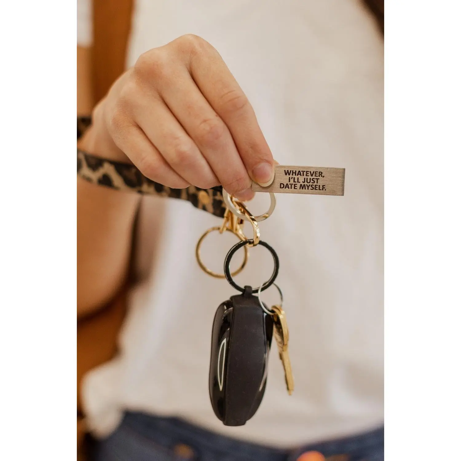 Whatever I'll Just Date Myself Key Charm