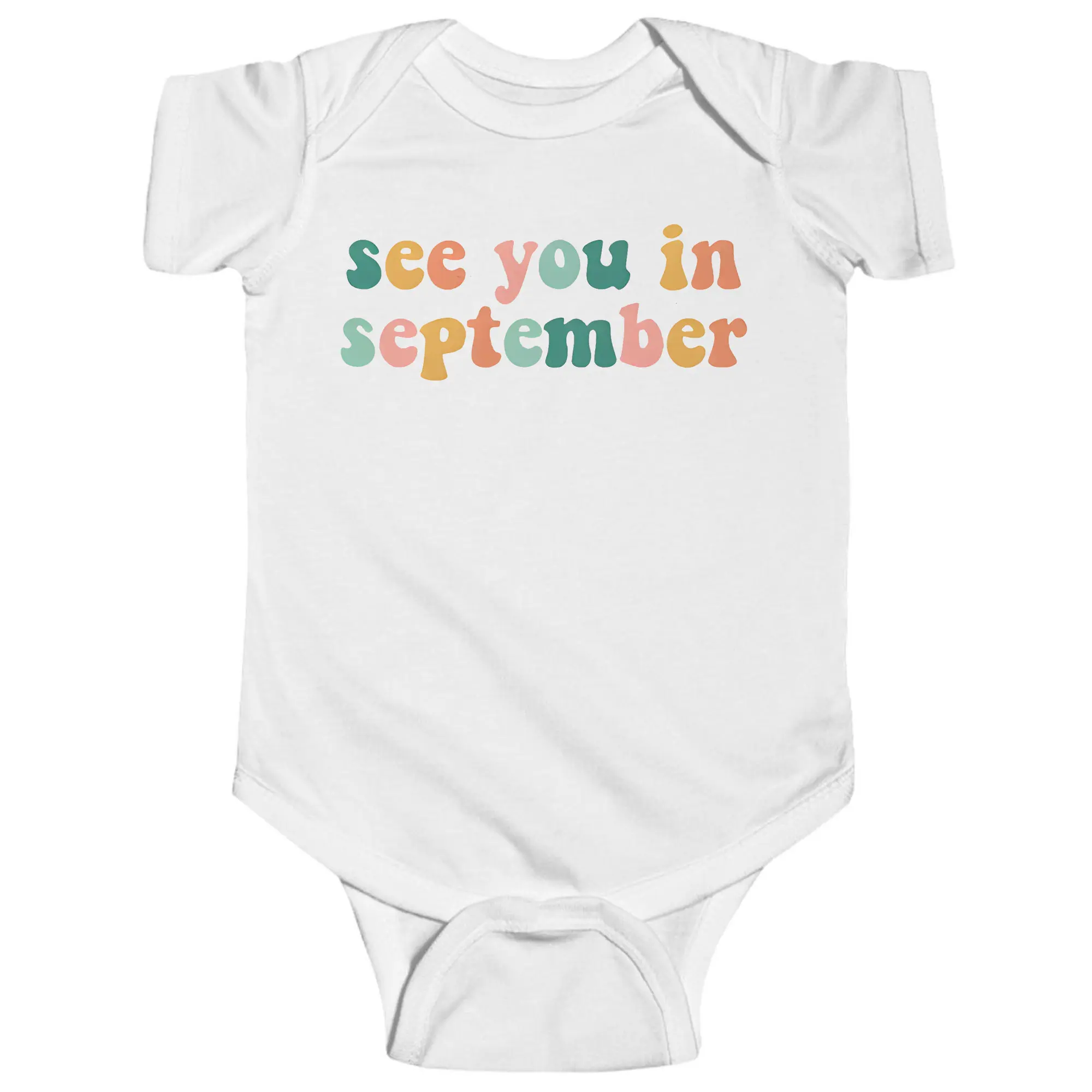 See You In September Onesie - Pregnancy Announcement Onesie - Baby Announcement Bodysuit - Simple Baby Onesie
