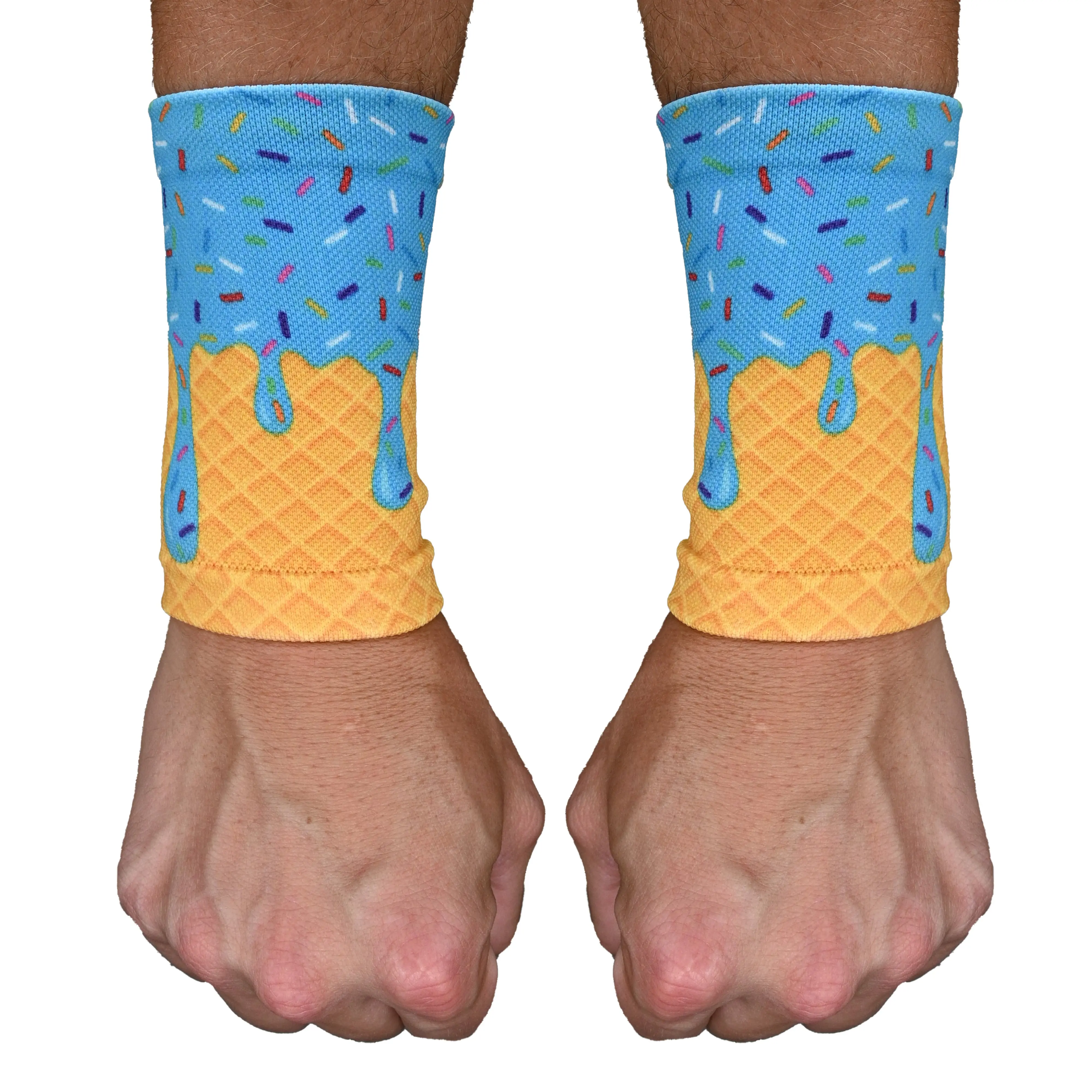 Blue Ice Cream Wrist Support Sleeves Blue Ice Cream Wrist Support Sleeves