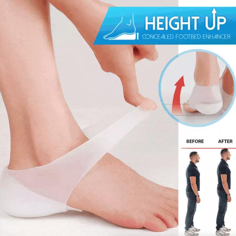 Concealed Footbed Enhancers Invisible Height Increase Silicone Insoles Pads USA 4.0CM 5.0CM 6.0CM Lift Fast Shipping From USA