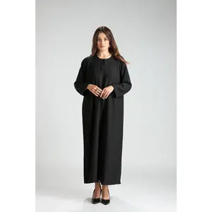 Layali Closed Black Abaya