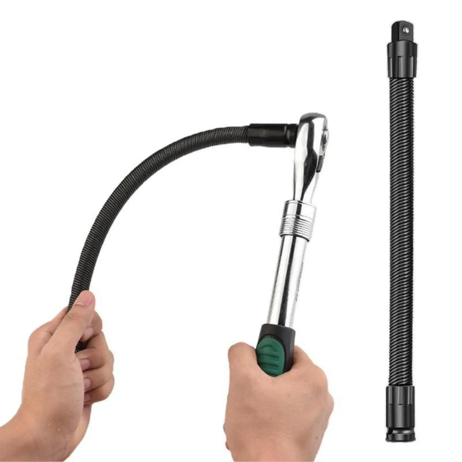 Flexible Shaft Extension Hand Tool, 1/2-Size Connecting Rod with Torque Socket, Compatible with Ratchet Spanners & Electric Wrenches, Boosts Reach & Efficiency, Hand Tools