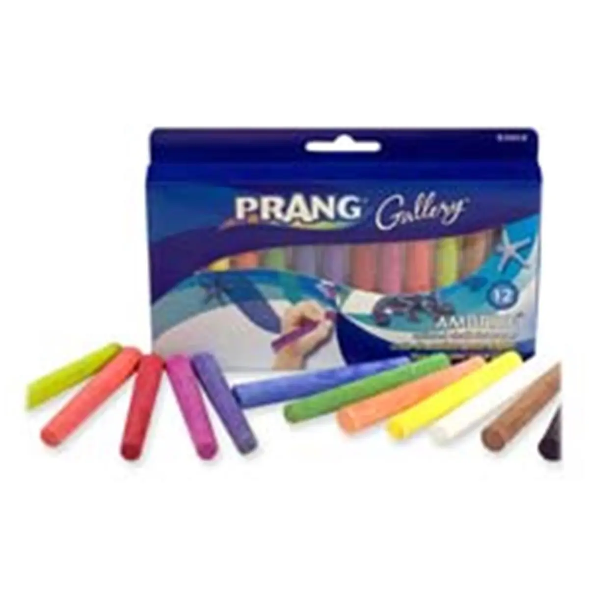 Dixon Ticonderoga DIX53012 Assorted Paper Chalk - 3 Pieces - 0.19in x 0.44in - Nontoxic Office Writing Tool, Assorted Chalk