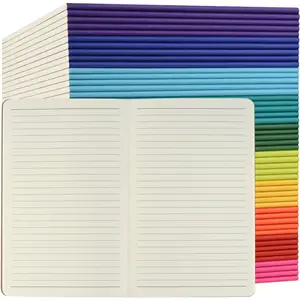 50 Pack Colorful Lined Notebooks Bulk, A5 Journals with 10 Colors, 60 Pages/30 Sheets, 8.3x5.5 Inch, College Ruled Paper, Travel Writing Journal Notebooks for Work,School(50 pack,10 colors)