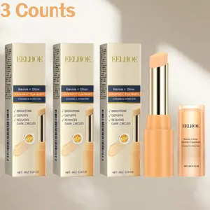 Vitamin C Eye Cream Stick 4g, Hydrating Moisturizing Eye Care, Gentle Ingredients, Nourishes Skin, Brightens Eyes, Suitable for All Skins, 2pcs/3pcs