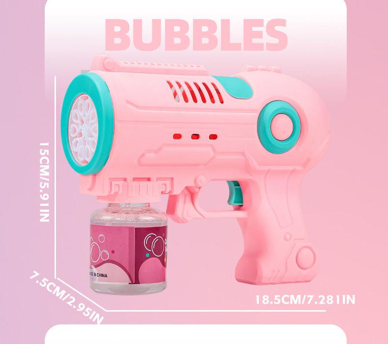 Space Bubble Gun Toy, Handheld Bubble Maker, Fun Outdoor Play Equipment for Kids, Durable Design for，Gift for boys and girls