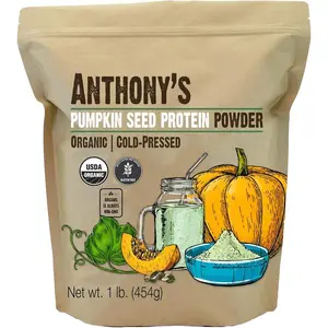 Anthony's Organic Pumpkin Seed Protein Powder, 1lb, Gluten Free, Non GMO, Unflavored, Plant-Based Protein